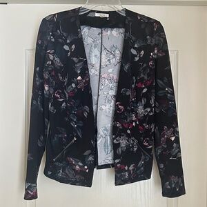 Maurices Floral Open Front Jacket